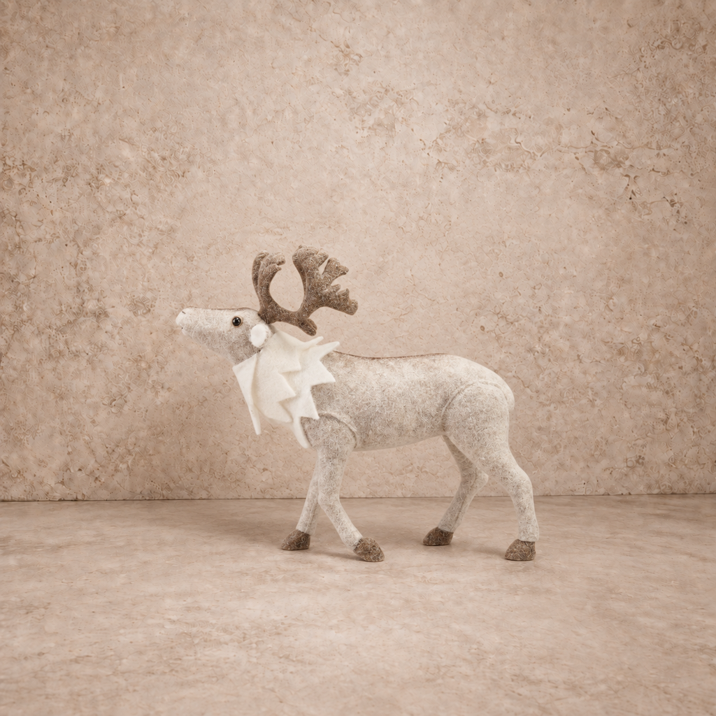 Faux Fur Standing Caribou