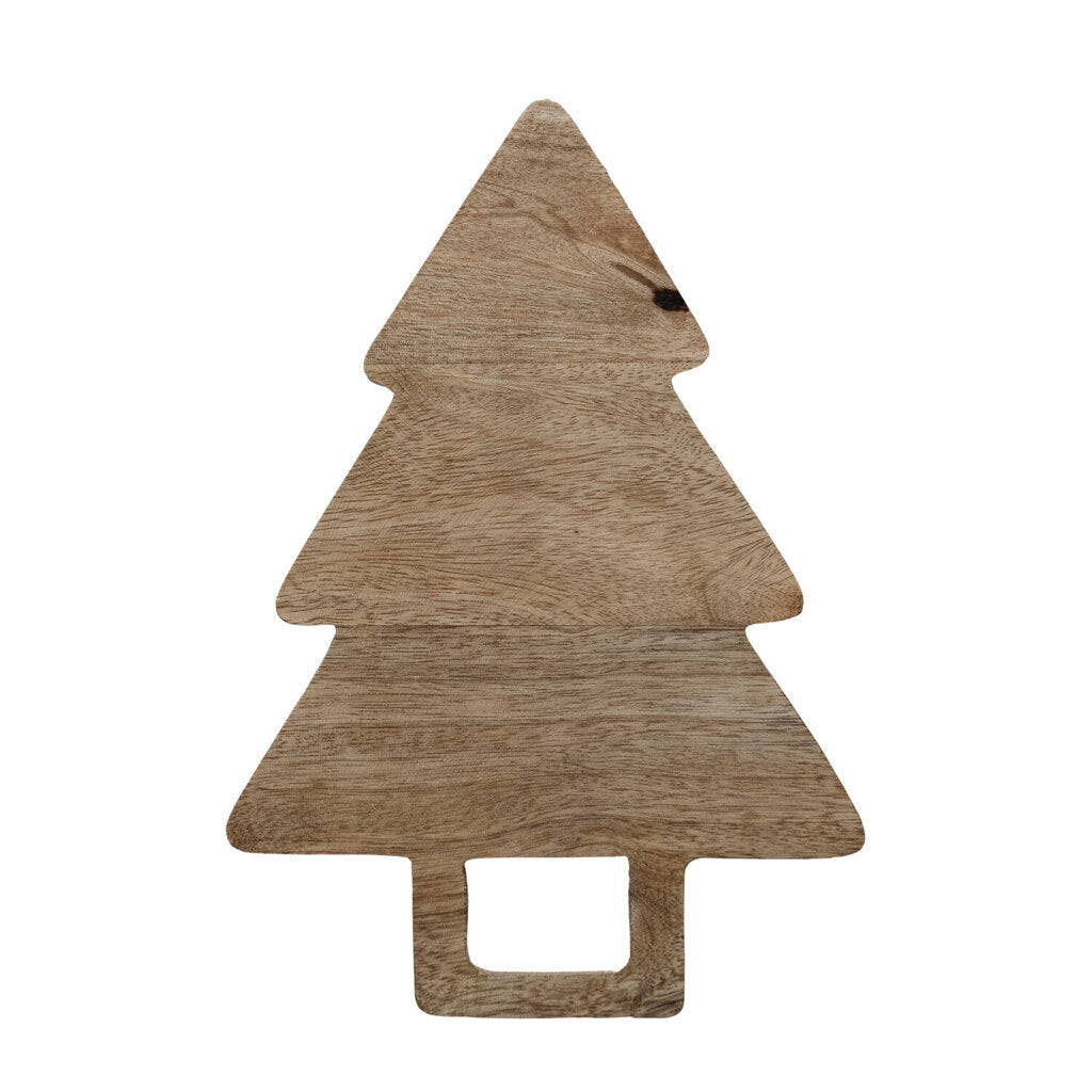 Tree Shaped Cheese Board w/ Two Tea Towels