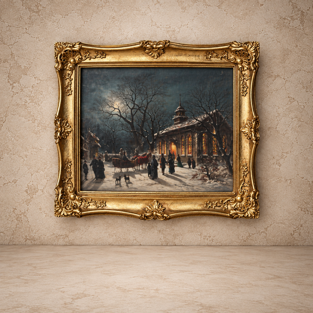 Winter Township & Warm Tidings Framed Art