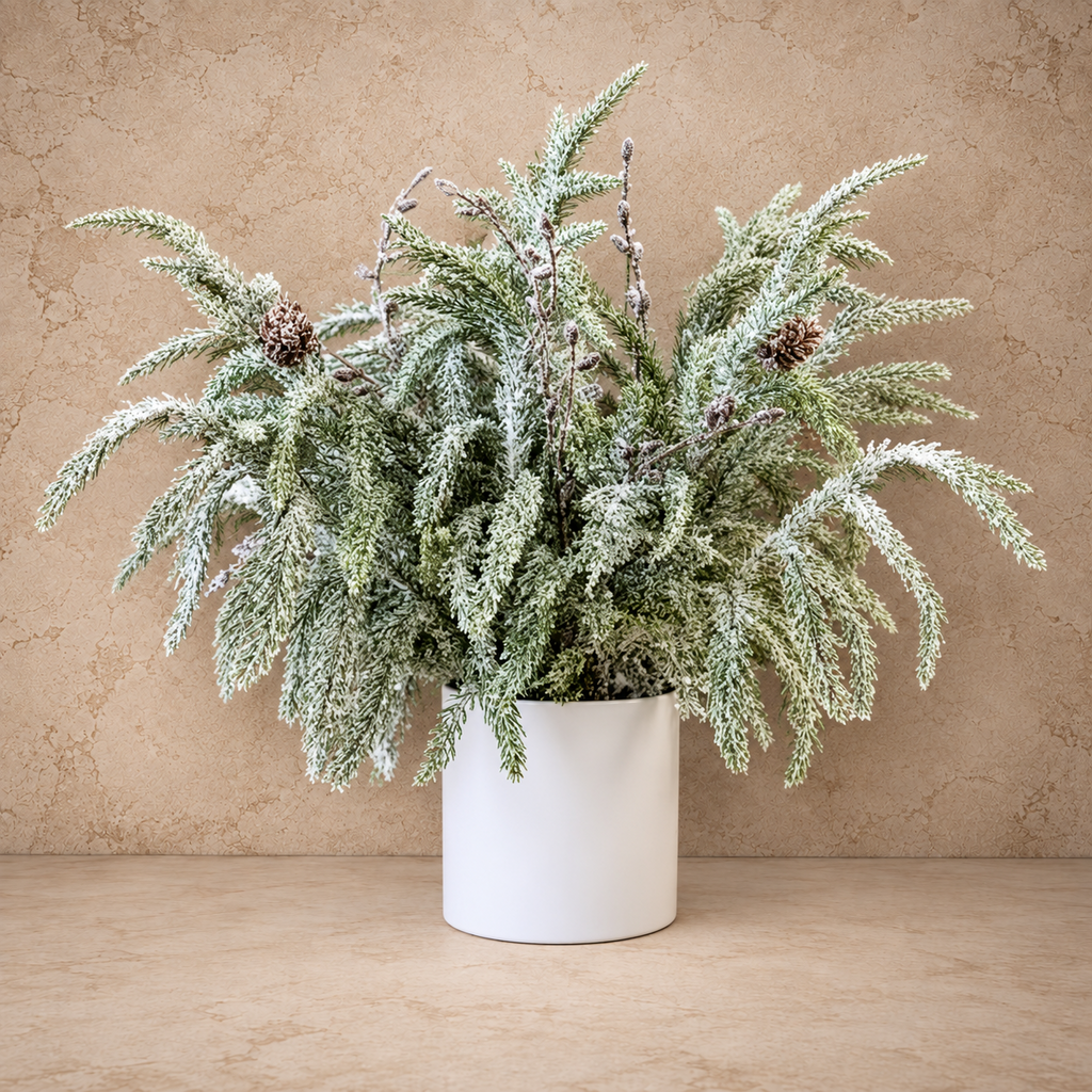 Snowdrift Norfolk Pine Pot