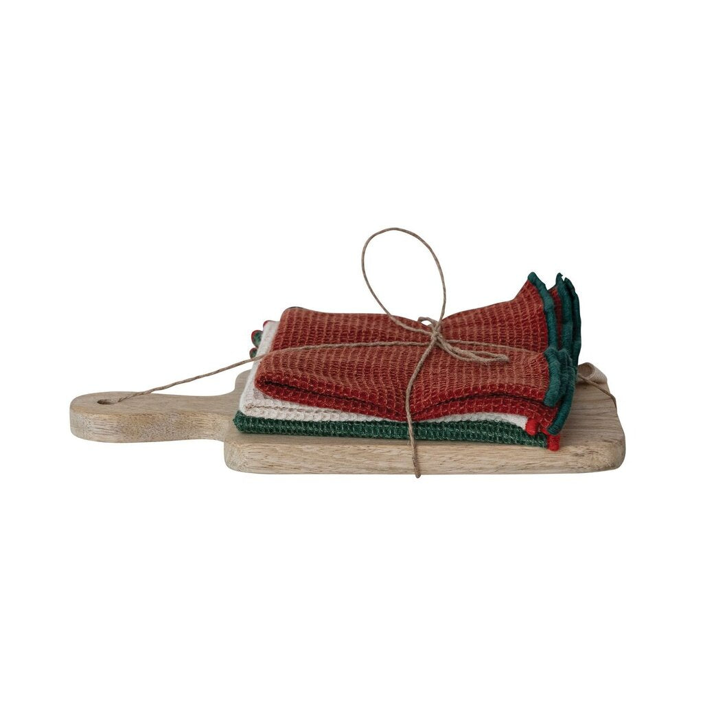 Cheese Serving Board w/ Three Dish Cloths