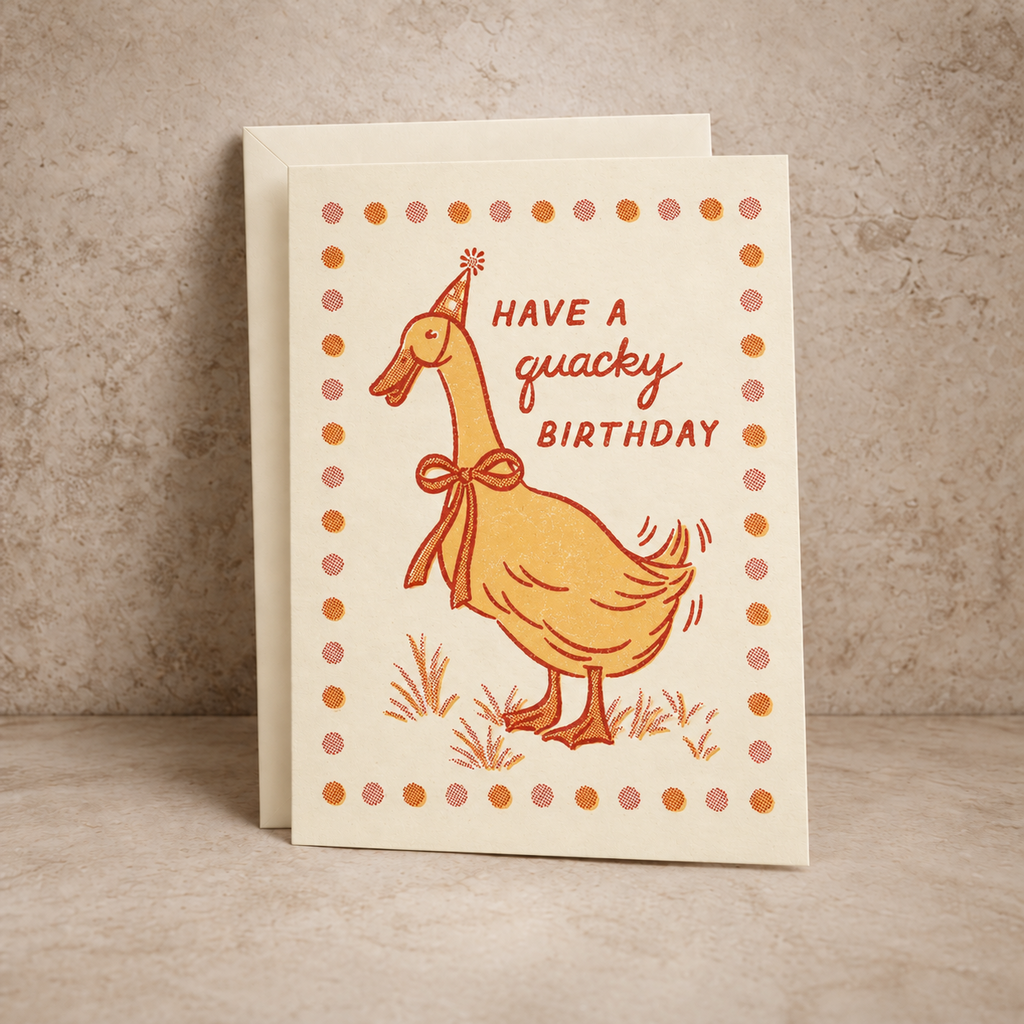Quacky Duck Birthday Card