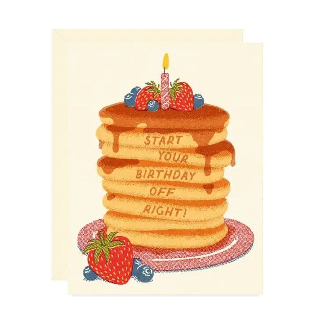 Pancake Stack Birthday Card