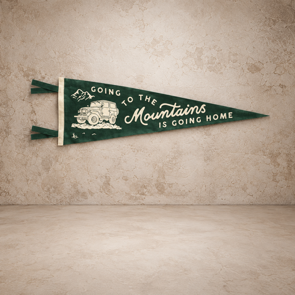 Going To The Mountains Pennant