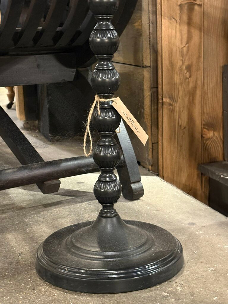 Beautiful Wood + Iron Round Side Table