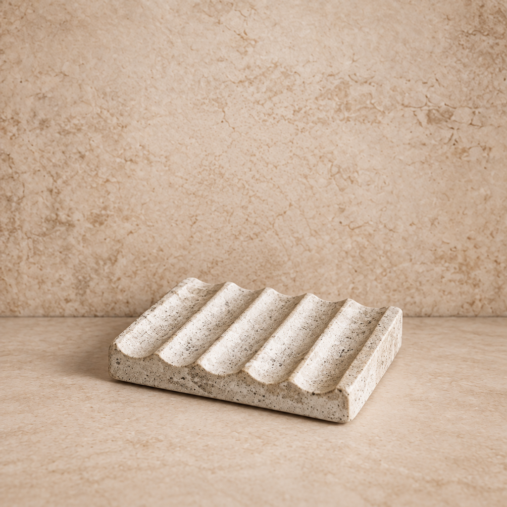 Beige Marble Soap Holder
