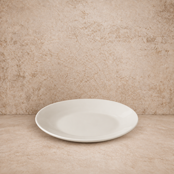 Linen Cream Dinner Plate