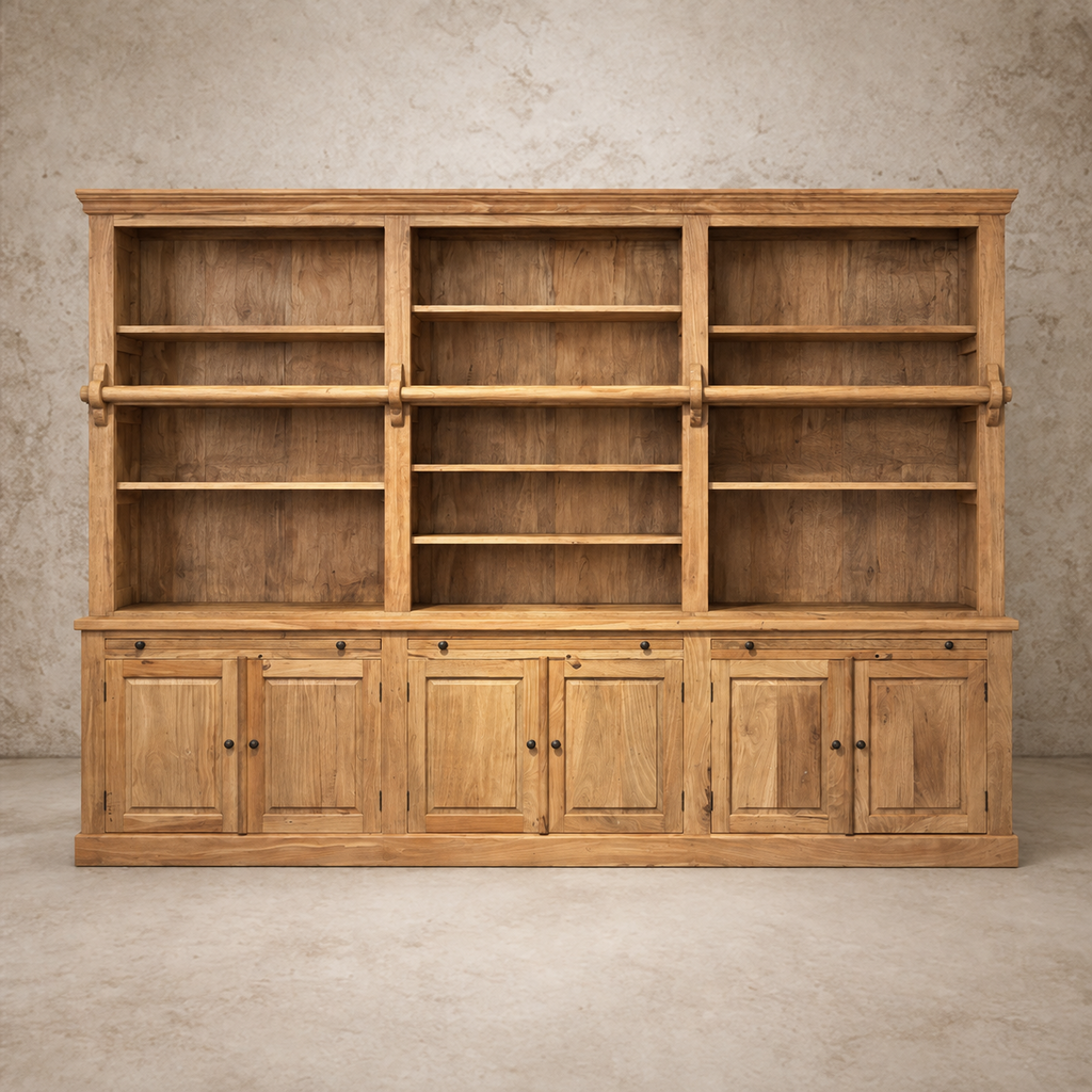 Stunning Large Eight Door Wooden Hutch