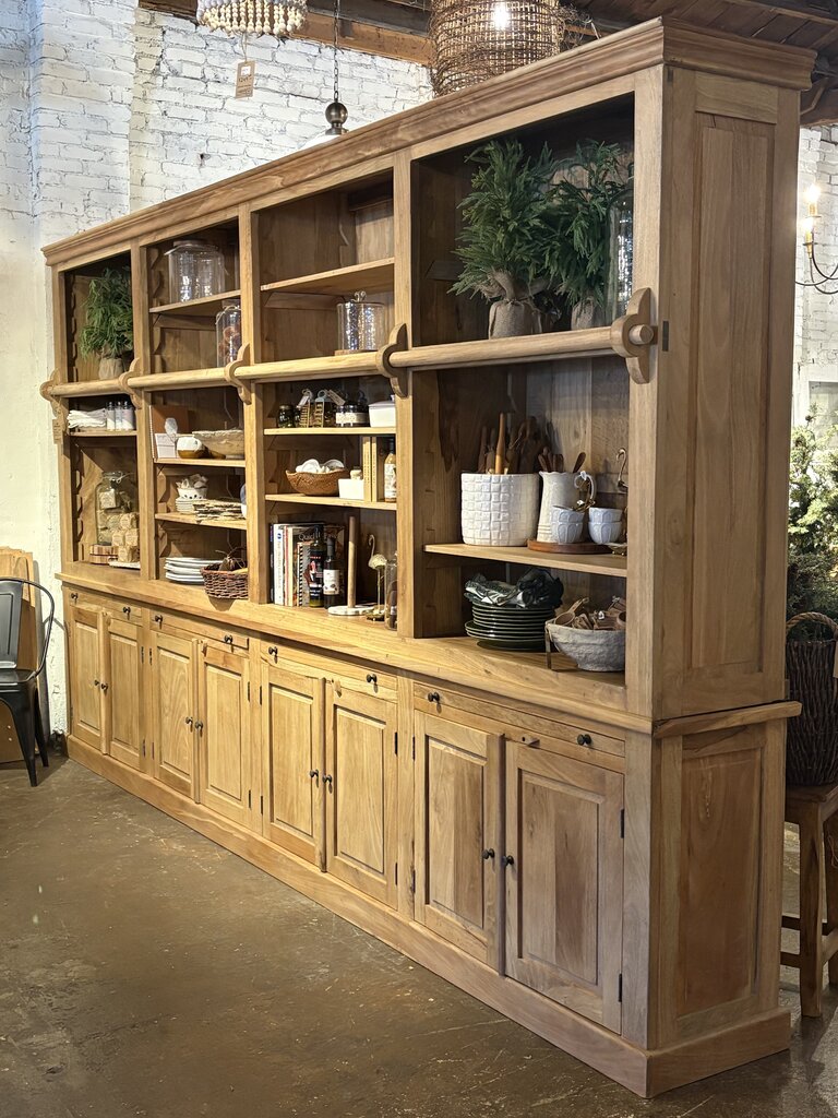 Stunning Large Eight Door Wooden Hutch