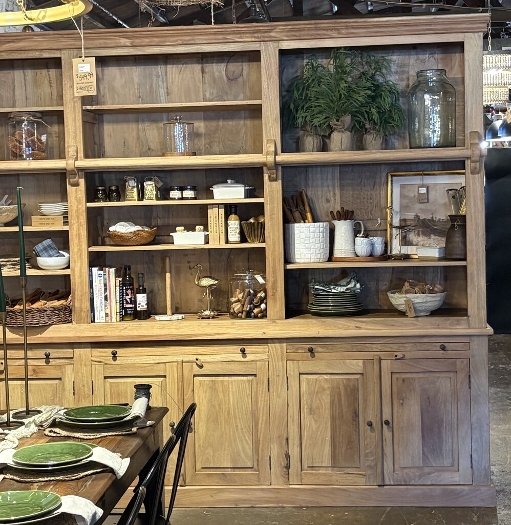 Stunning Large Eight Door Wooden Hutch