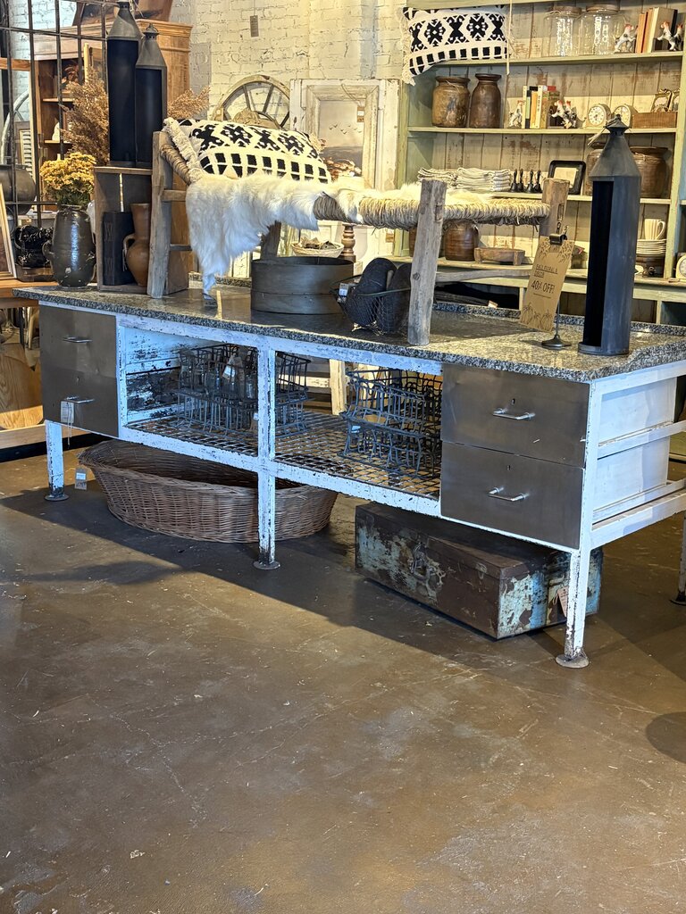 Gorgeous French Bakery Counter w/ Shelf & Drawers