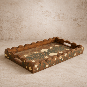 Recycled Wood Painted Tray