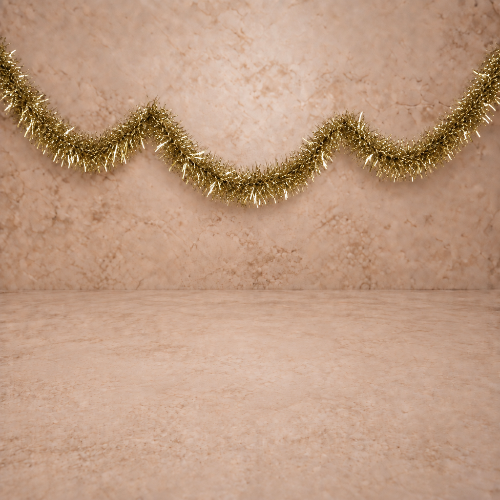Gold Vintage Tinsel Garland