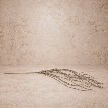 Glittered Silver Draping Pick
