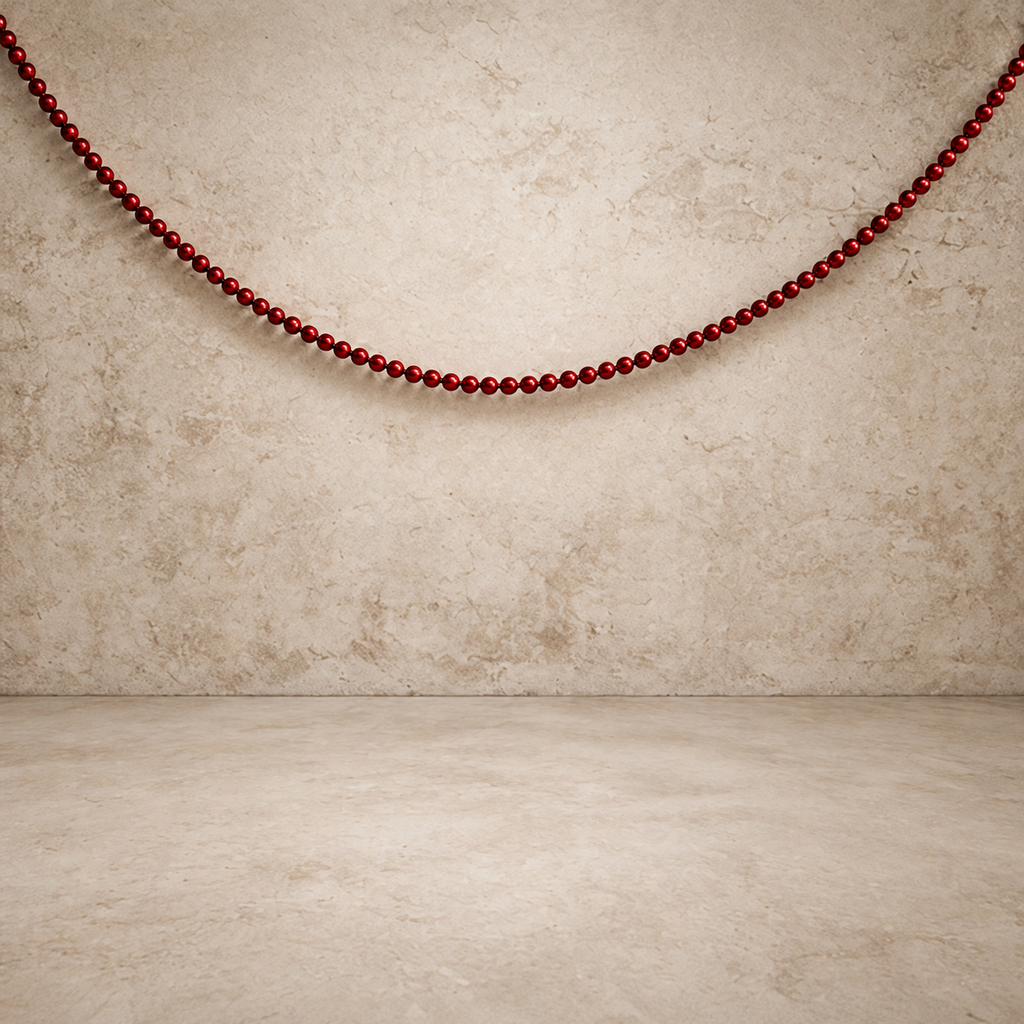 Red Mini Bead Garland