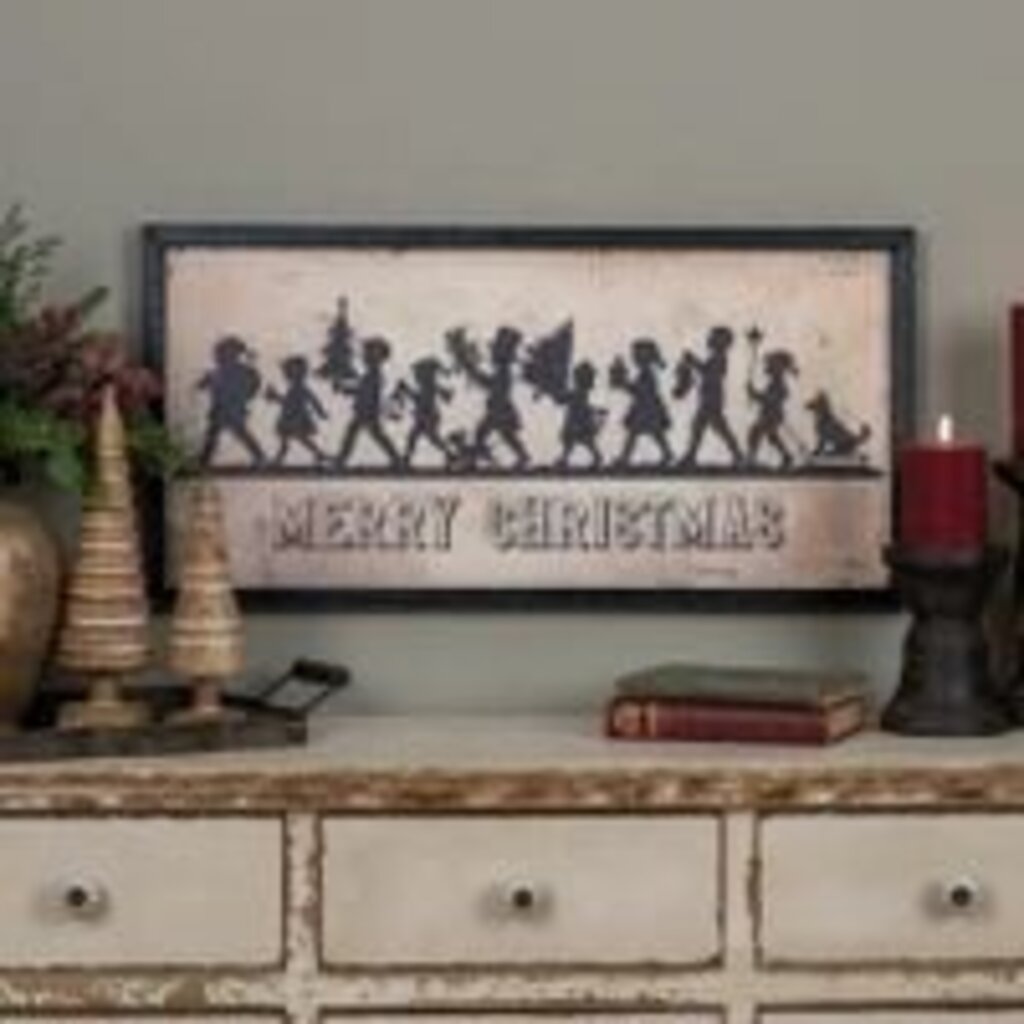 Merry Christmas Silhouette Sign