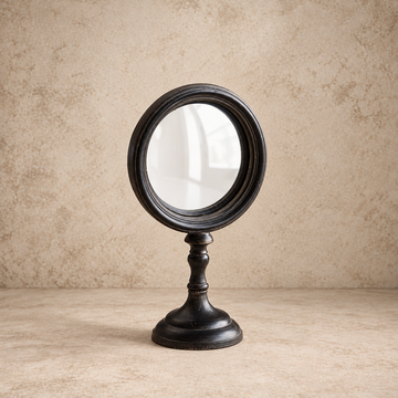 Antique Bronze Table Mirror