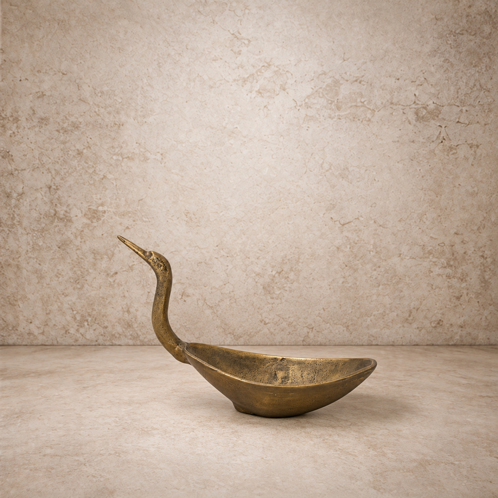 Cast Aluminum Bird Shaped Dish