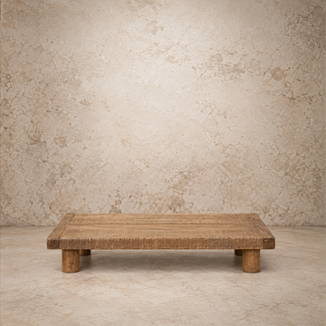 Stained Wood Rectangle Riser