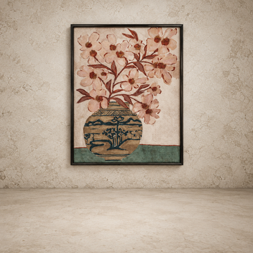 Framed Flower in Vase Wall Art
