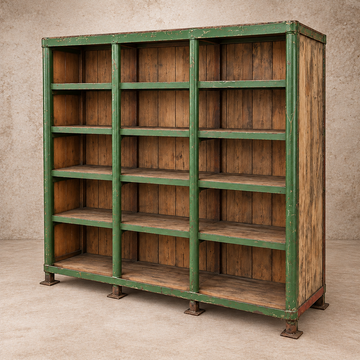 Amazing Industrial Wood + Iron Shelf