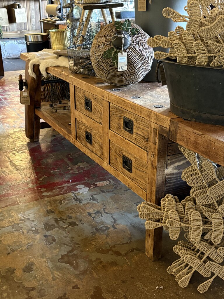 Beautiful Amish Work Table with Drawers