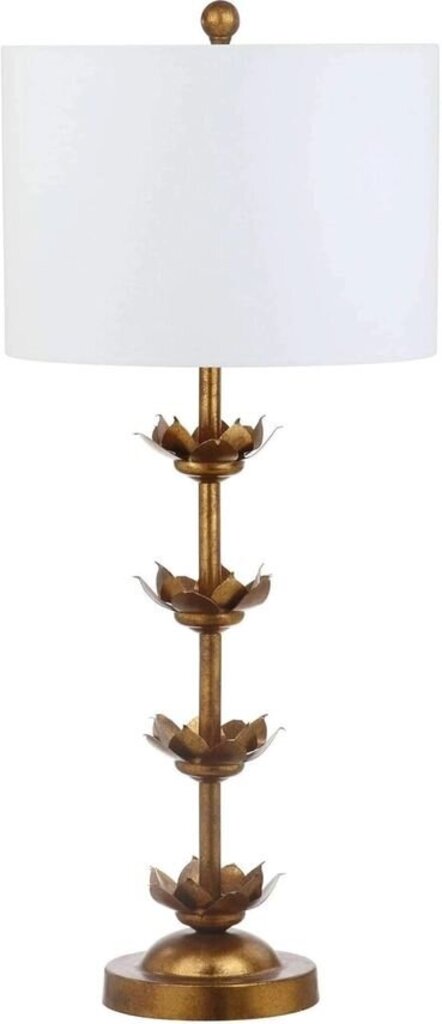 Beautiful Antique Gold Leaf Table Lamp