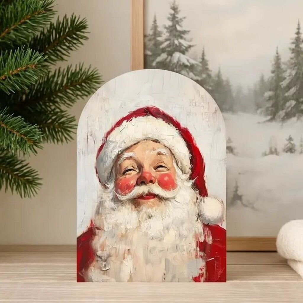 Merry Santa Arch Wood Sign
