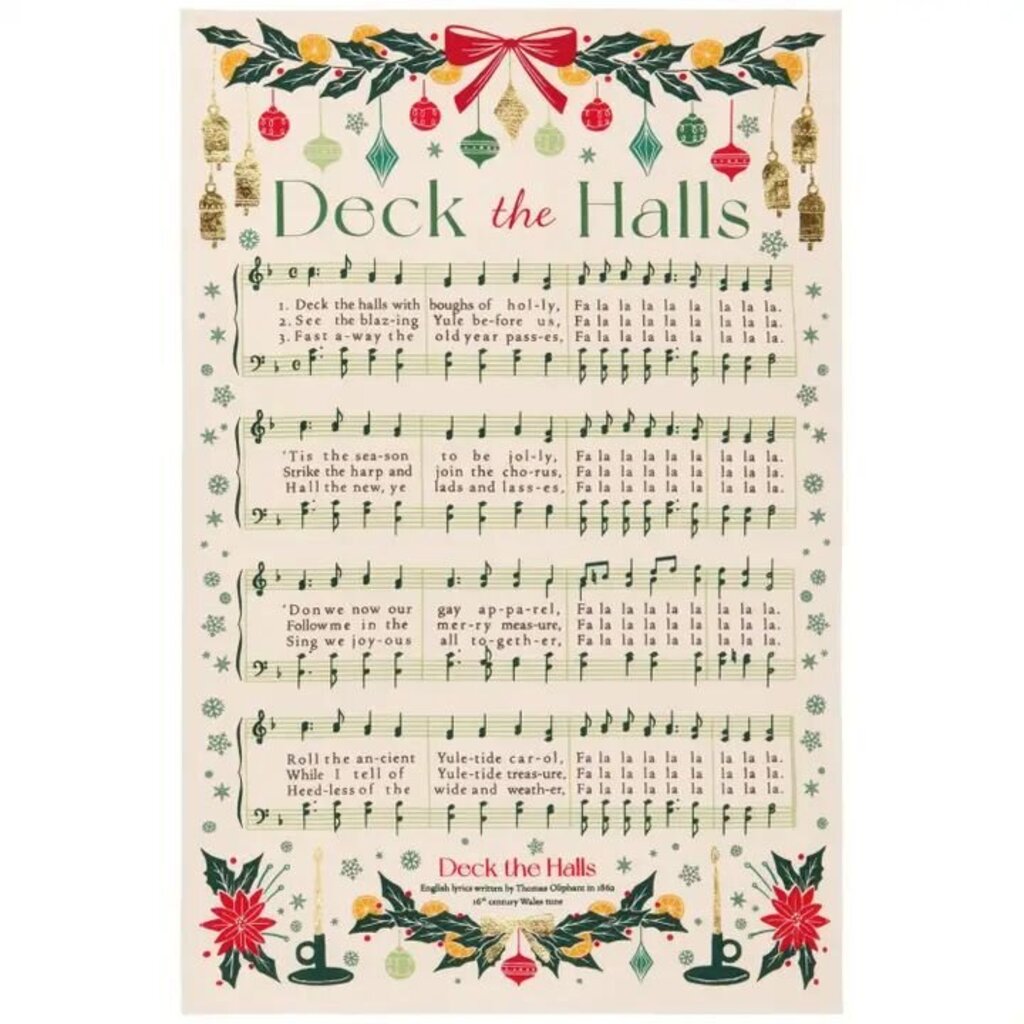 Christmas Carol Dishtowel