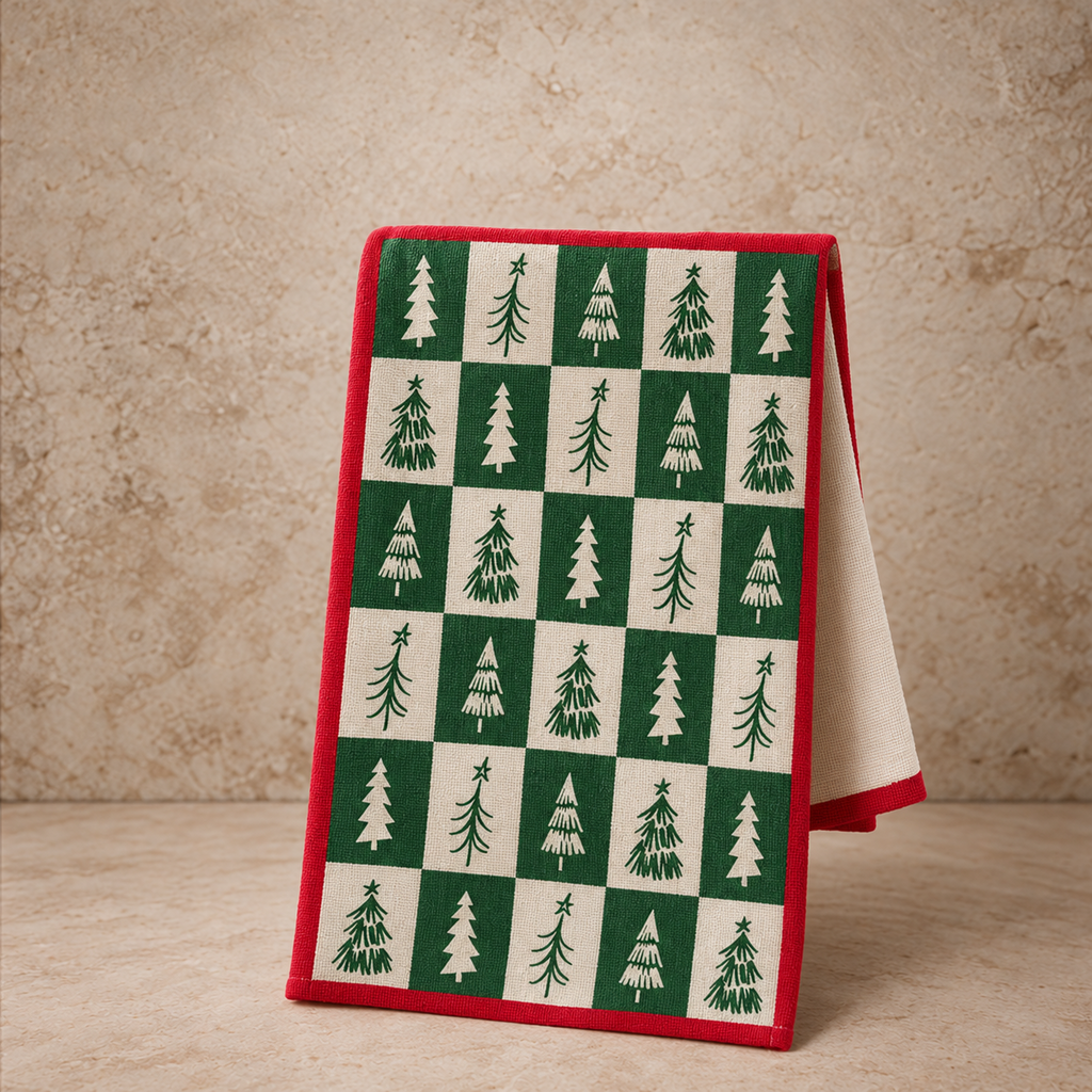Christmas Tree Jacquard Dishtowel