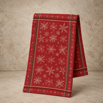 Snowflakes Jacquard Christmas Dishtowel