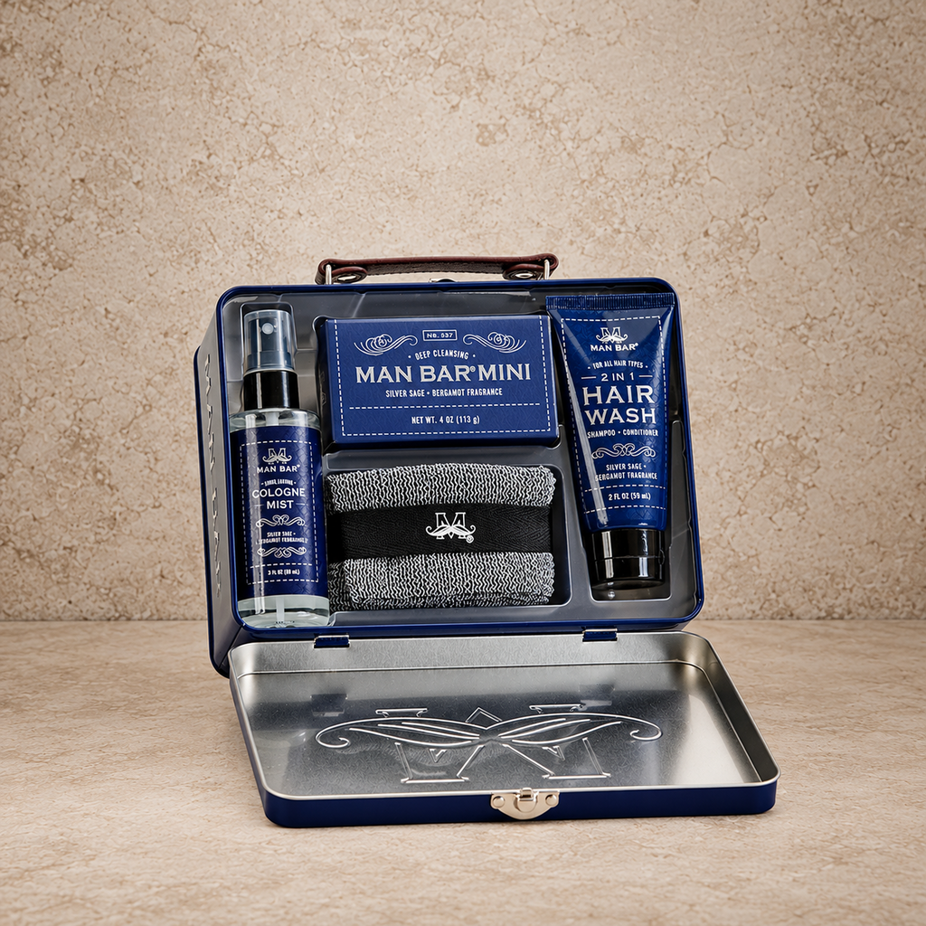 Silver Sage + Bergamot Travel Tin Kit