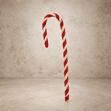 Fabric Candy Cane Ornament