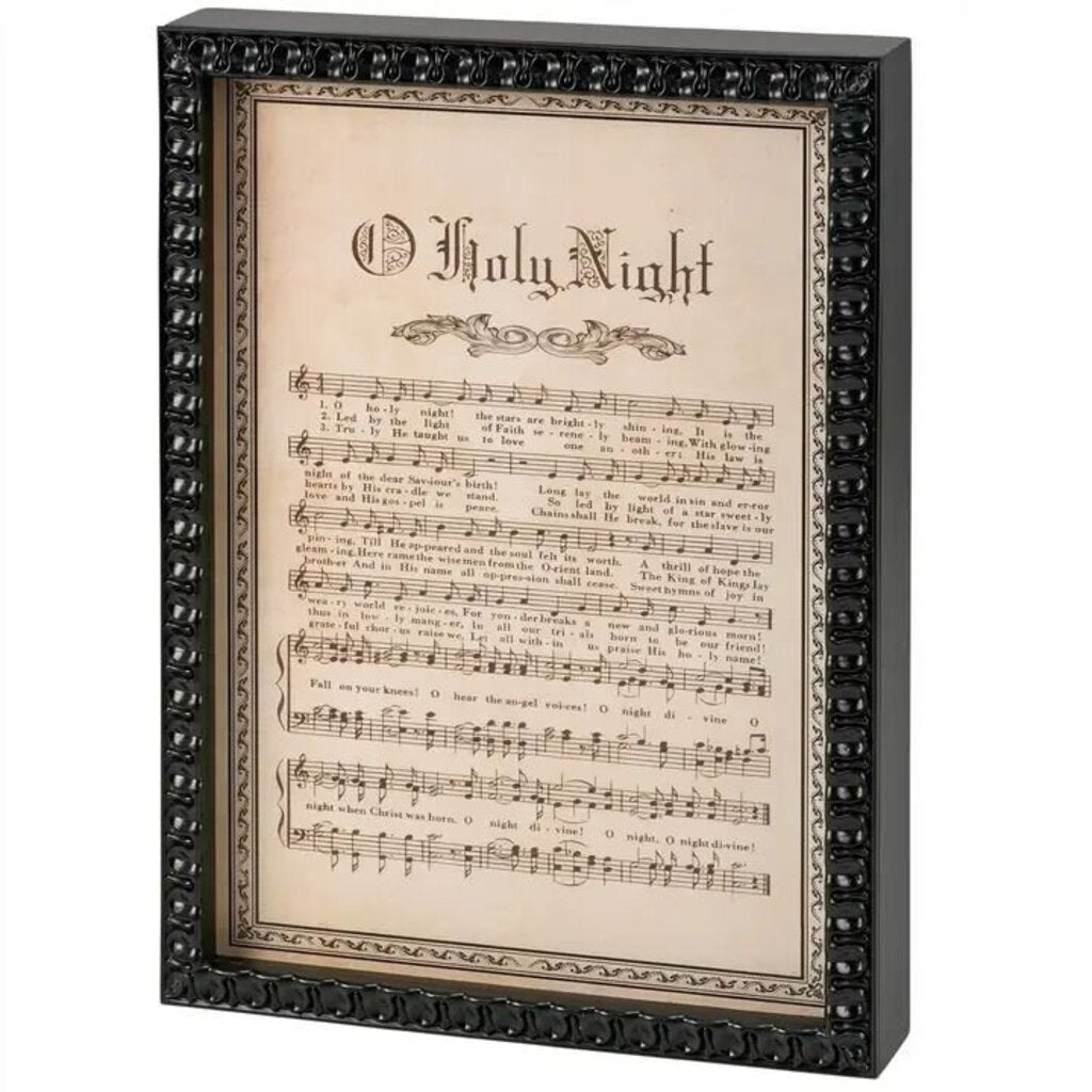 O' Holy Night Inset Box Sign