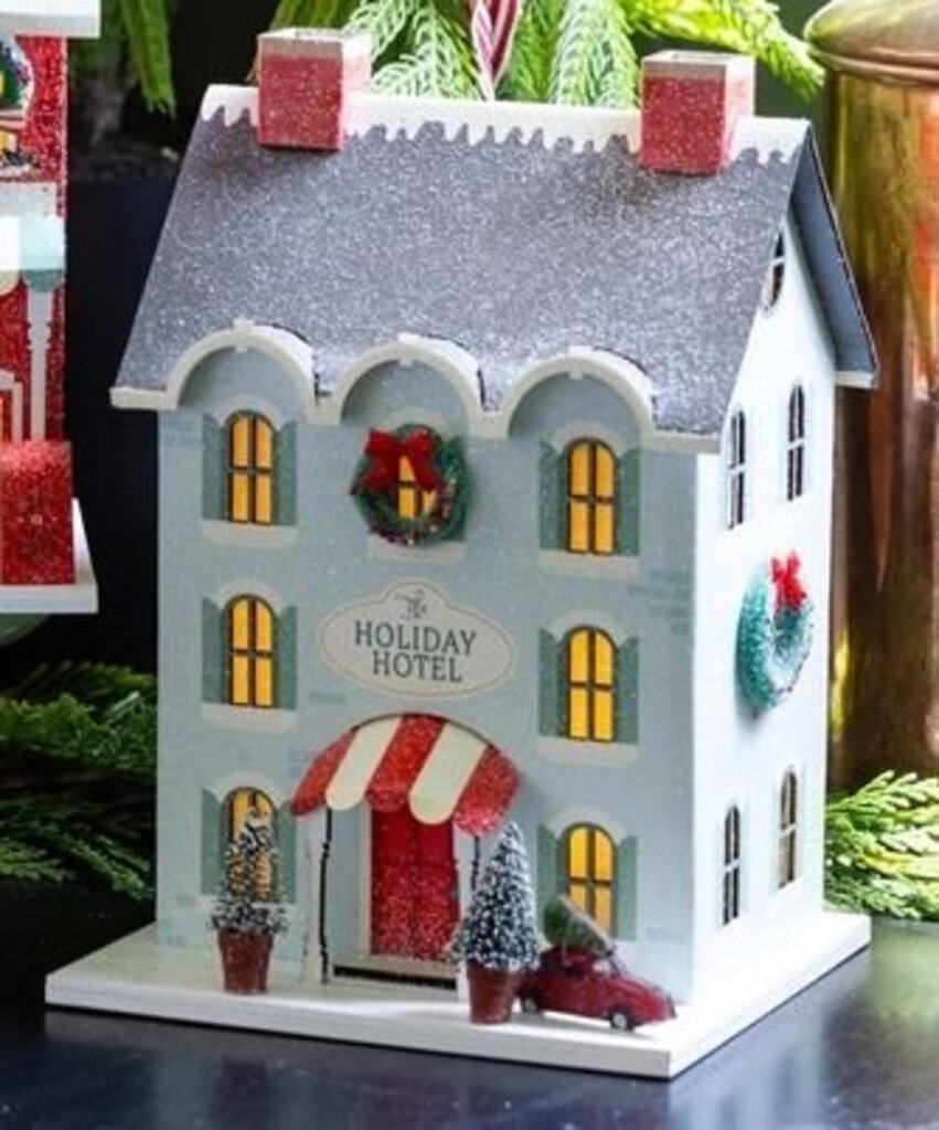 Holiday Hotel Light Up Christmas Village House