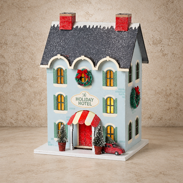 Holiday Hotel Light Up Christmas Village House