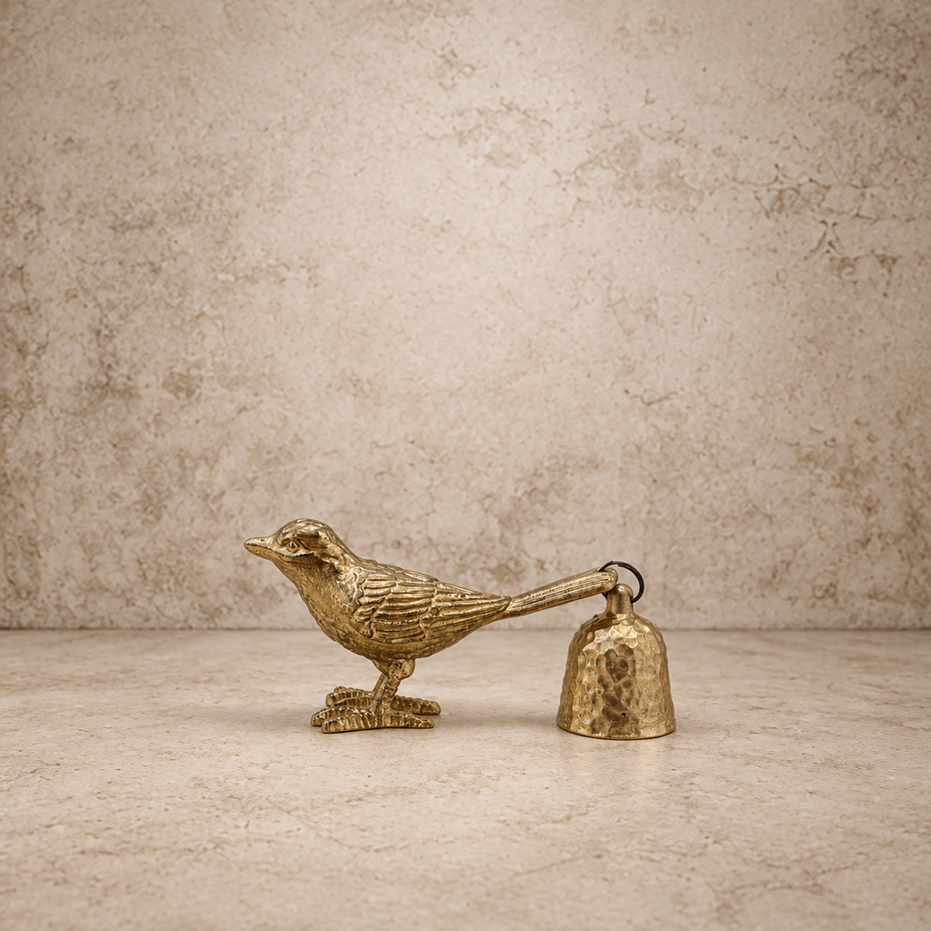 Gold Pewter Bird Shaped Snuffer
