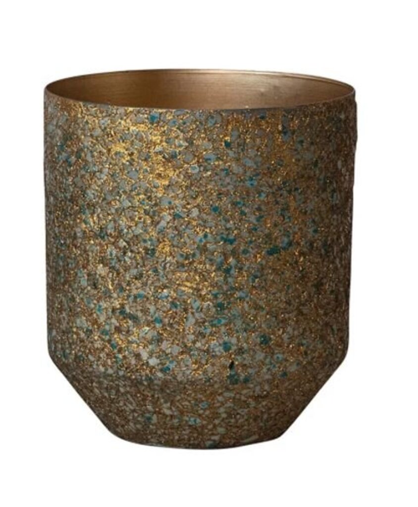Metal Mica Flakes Planter