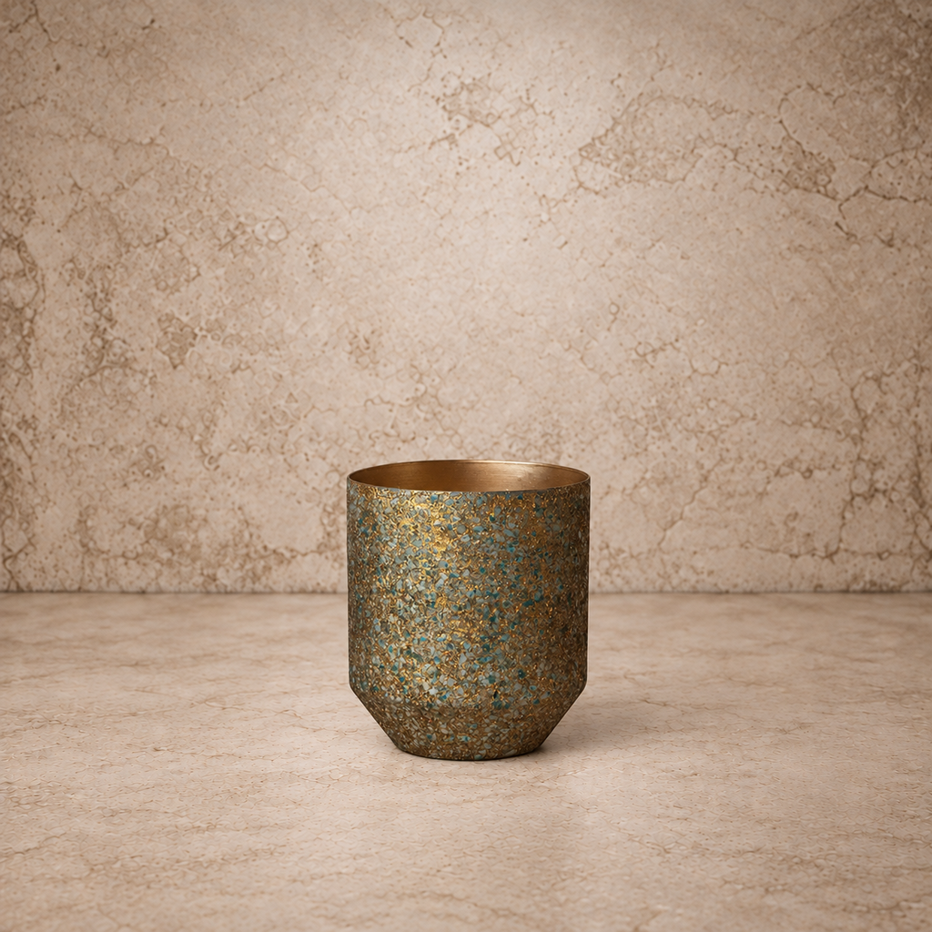 Metal Mica Flakes Planter