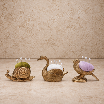 Velvet Pin Cushion + Pearl Head Pins