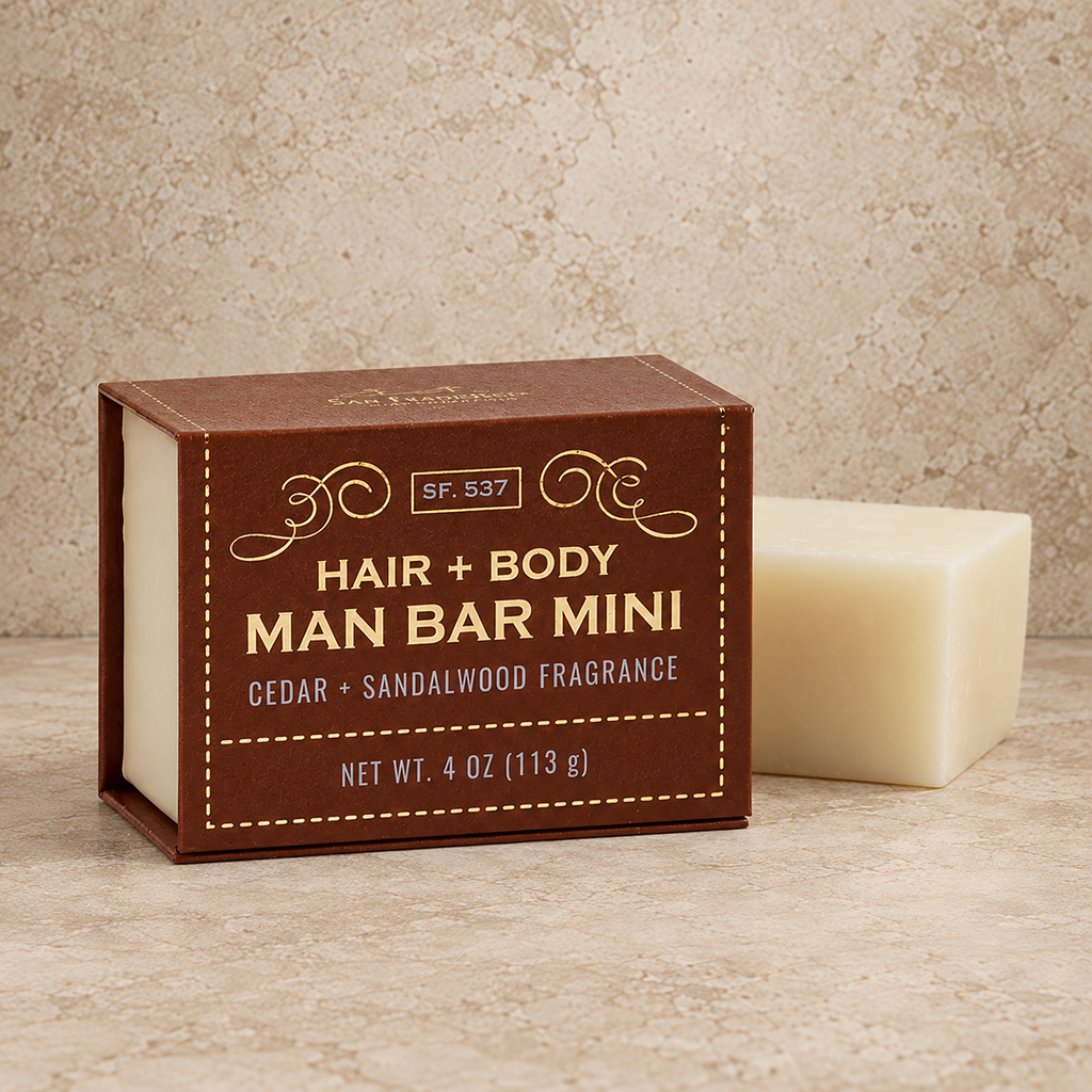 Cedar + Sandalwood Man Bar Mini Soap