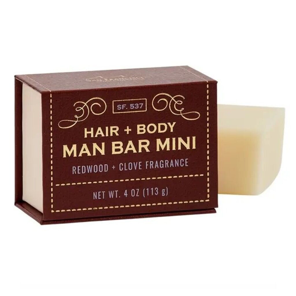 Redwood + Clove Man Bar Mini Soap