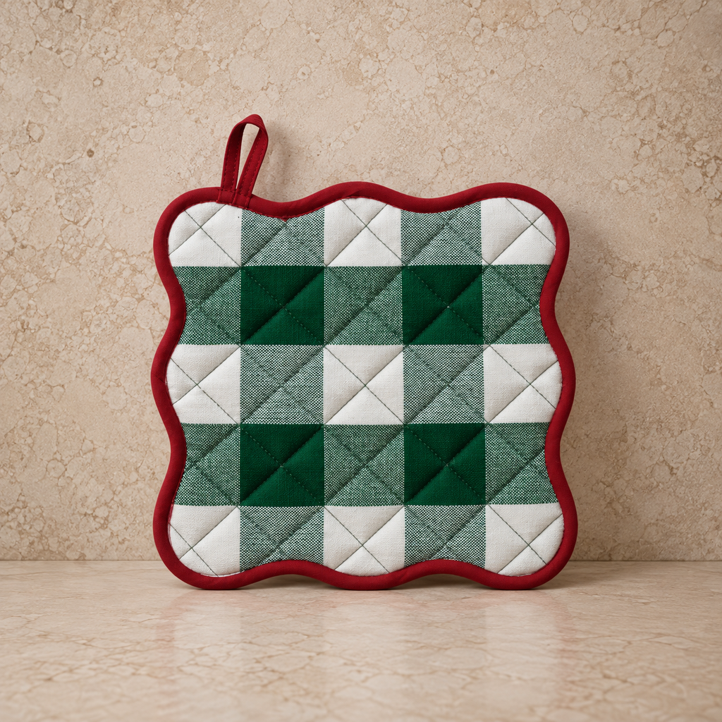 Buffalo Check Scalloped Pot Holder