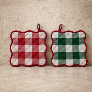 Buffalo Check Scalloped Pot Holder