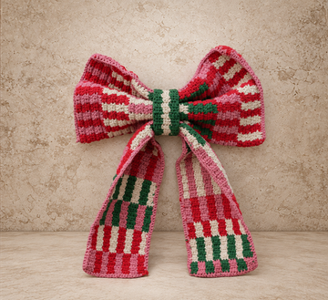 Cotton Crocheted Clip-on Bow