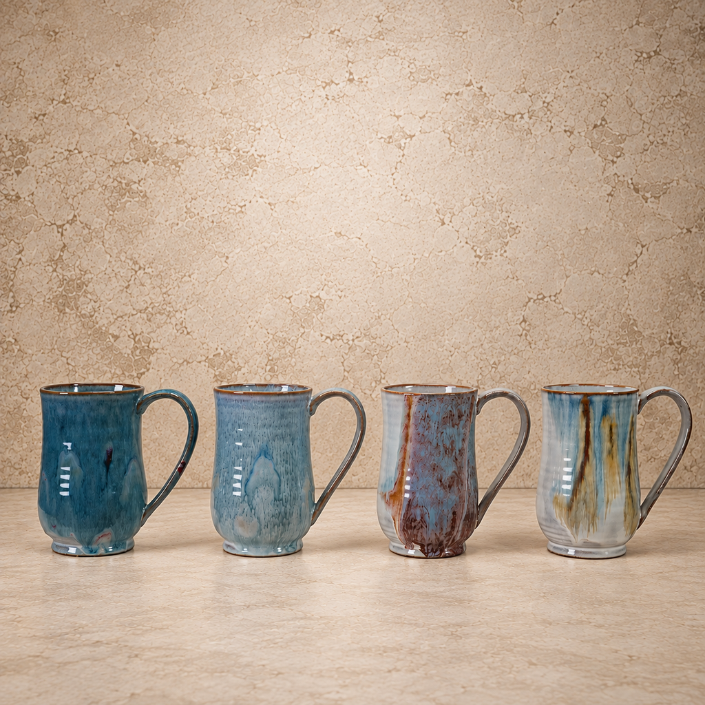 Assorted Reactive Glaze Stoneware Mug