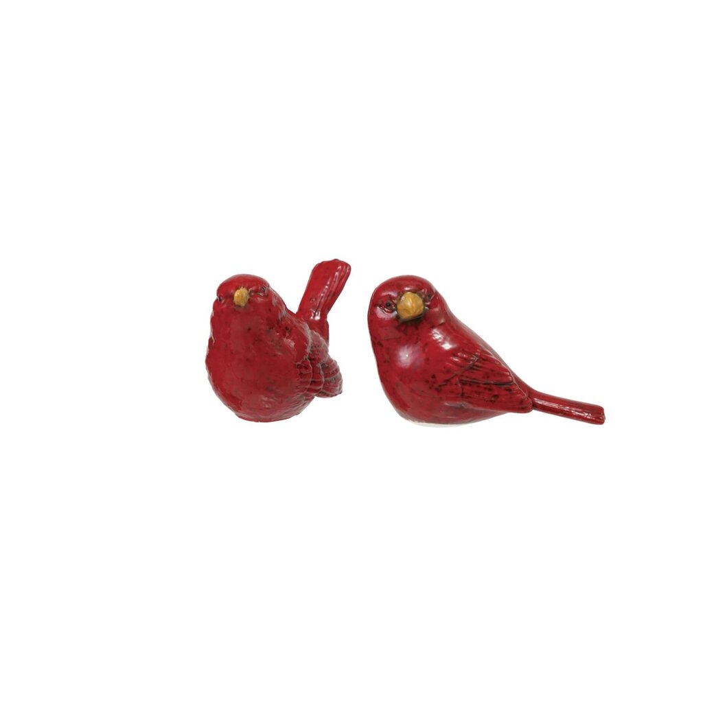 Assorted Hand Painted Red Ceramic Bird