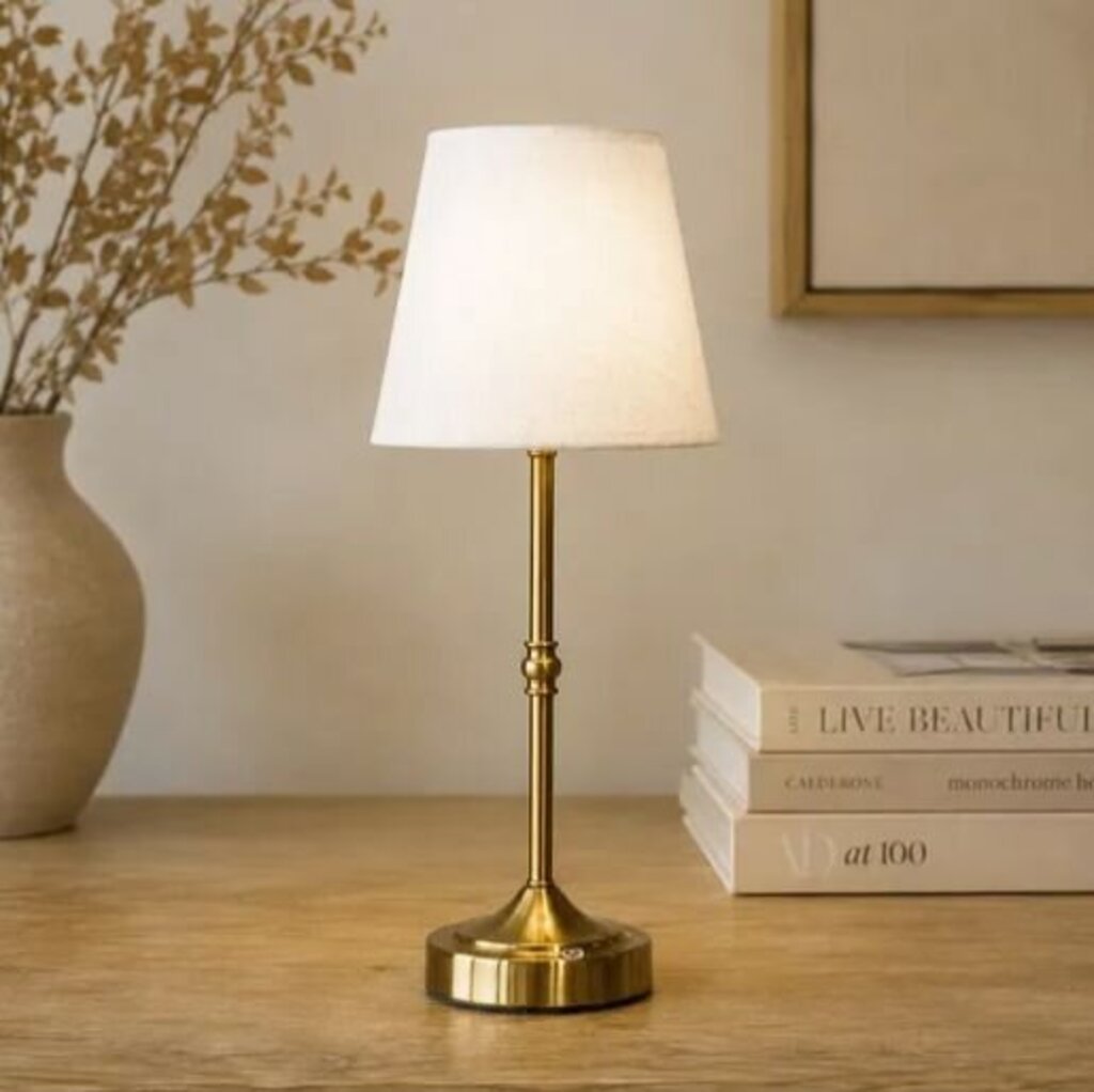 Gold Rechargeable LED Lamp