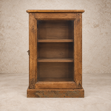 Skinny Single Glass Door Mini Cabinet / Shelf
