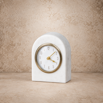 6" Marble Tabletop Clock